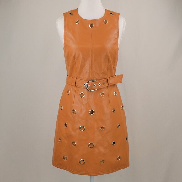 chinese dress ladies Cinq A Sept Vegan Leather McKenna Dress in Nightfall